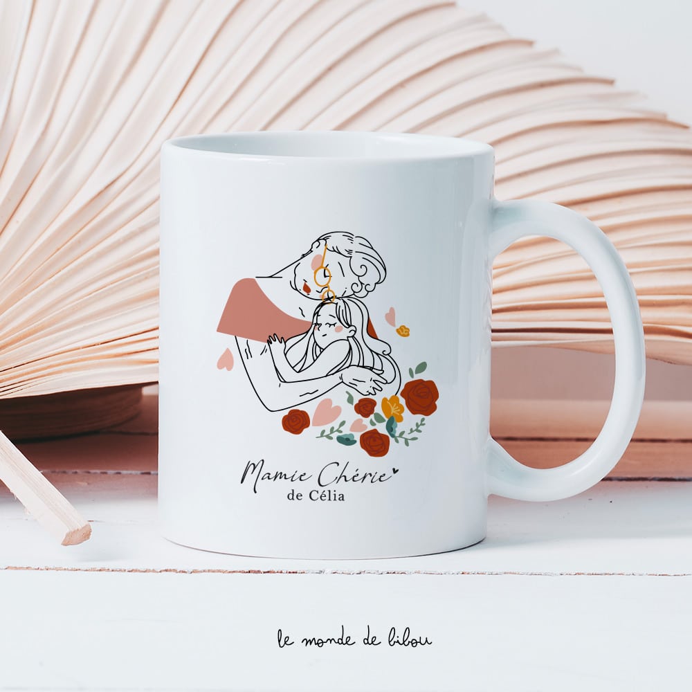 Mug personnalisé Mamie chérie