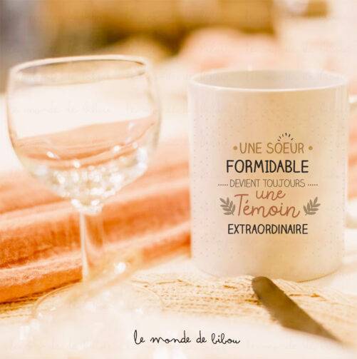 Mug personnalisé Témoin extraordinaire