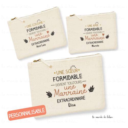 Pochette Marraine extraordinaire