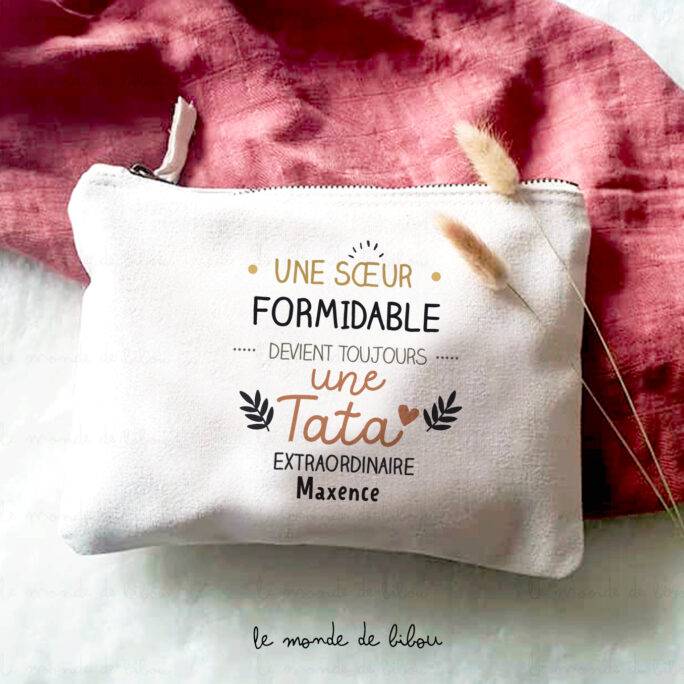Pochette personnalisée Tata extraordinaire