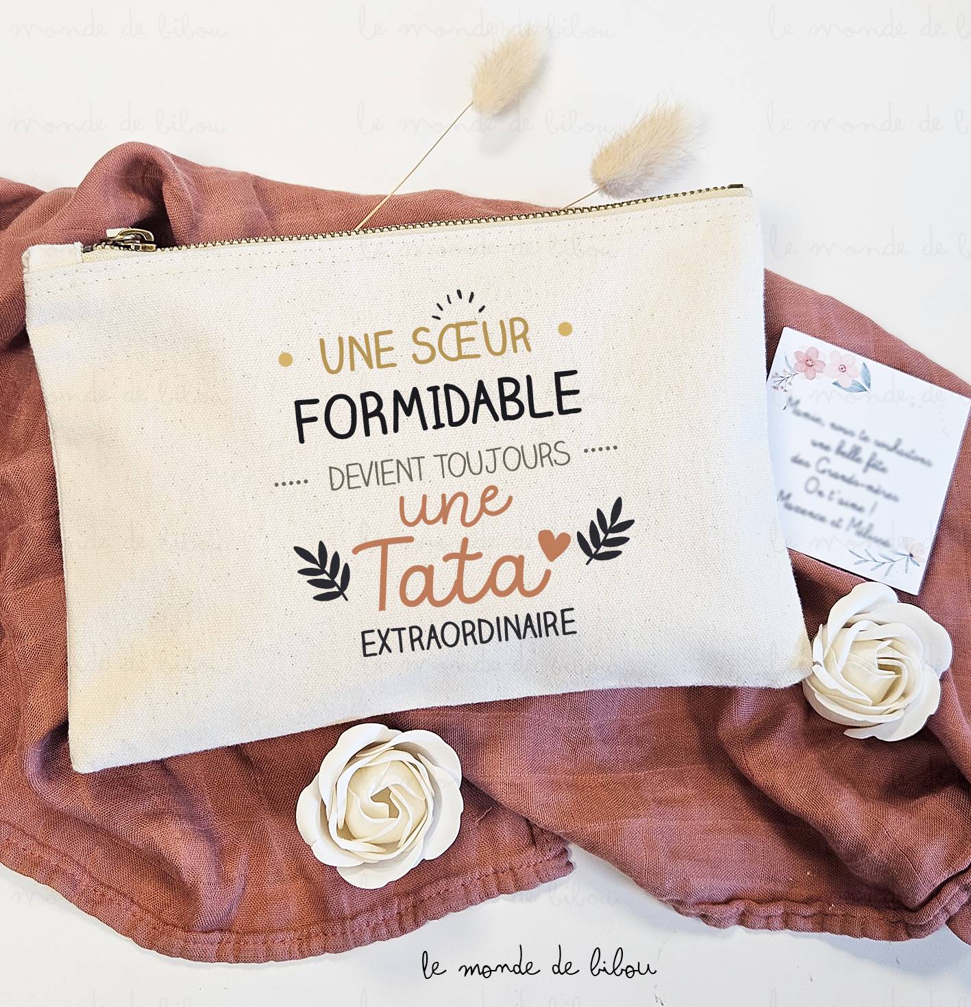 Pochette personnalisée Tata extraordinaire