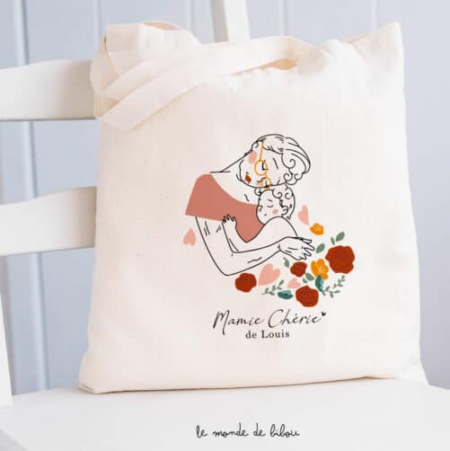 Sac personnalisé Mamie chérie