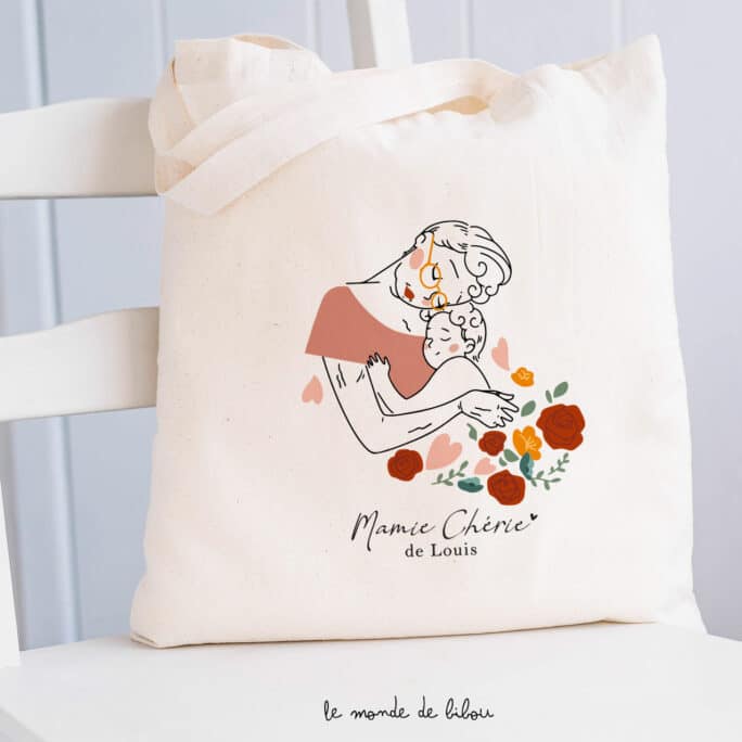 Sac personnalisé Mamie chérie