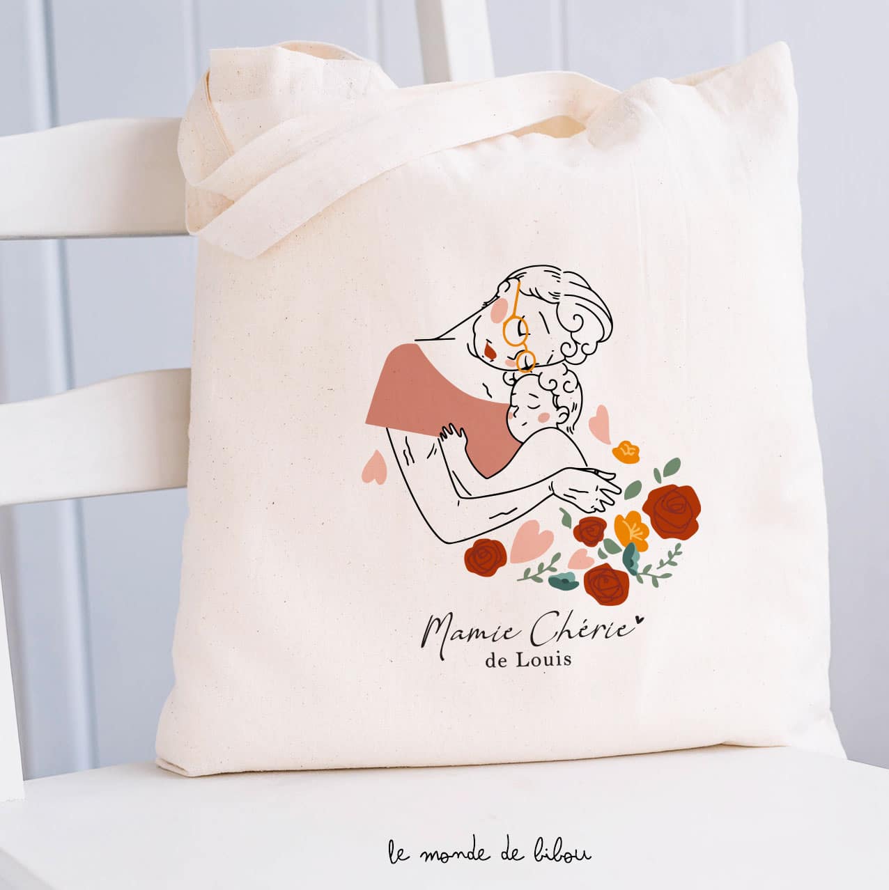 Sac personnalisé Mamie chérie