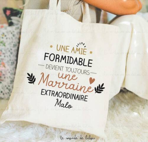 Tote bag Marraine extraordinaire