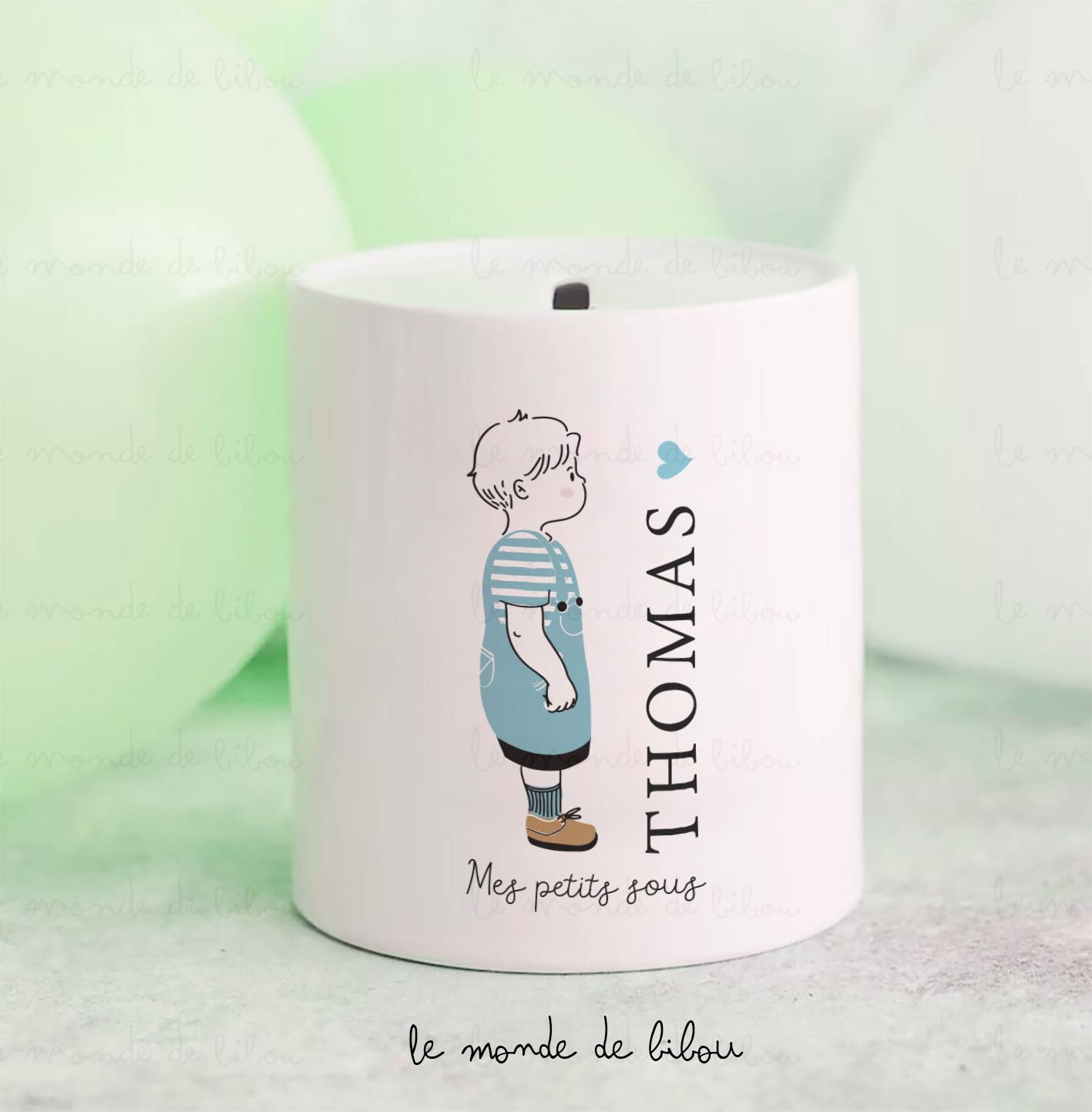 Tirelire Prénom enfant personnalisée