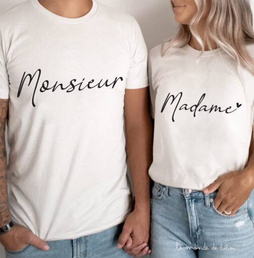 T-shirt Madame ou Monsieur