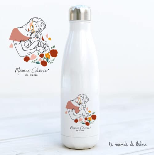 Bouteille isotherme Mamie chérie