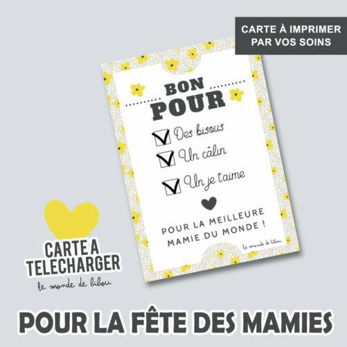 Carte numérique Mamie à télécharger