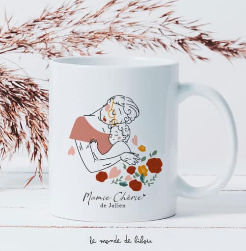 Mug personnalisé Mamie chérie