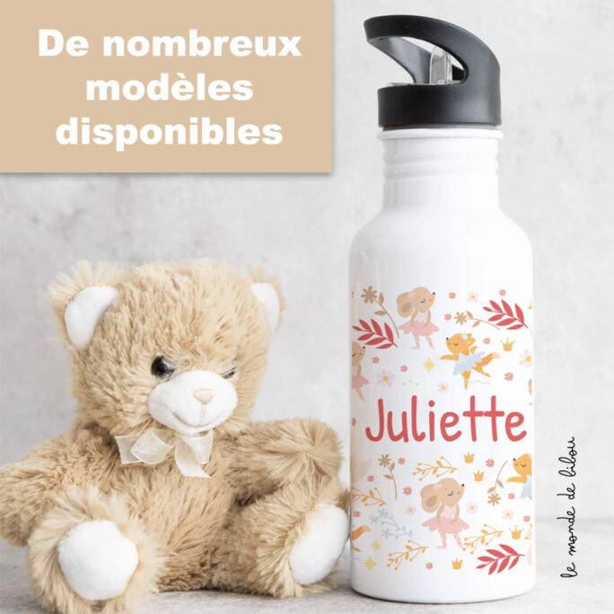 Gourde paille Danseuses personnalisée
