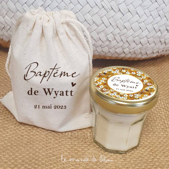 Lot de Bougie et Pochon Liberty