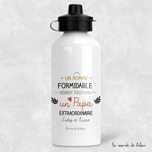 Gourde personnalisée Papa extraordinaire