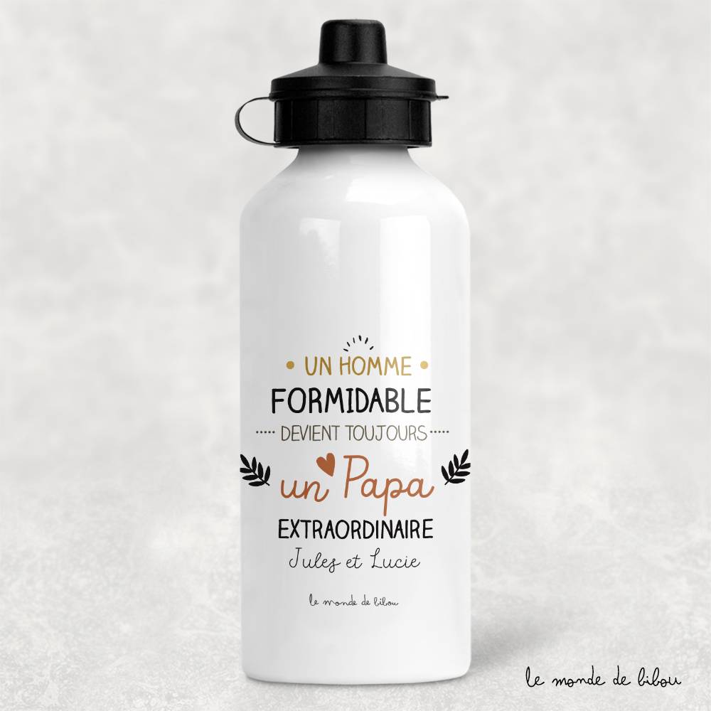 Gourde personnalisée Papa extraordinaire