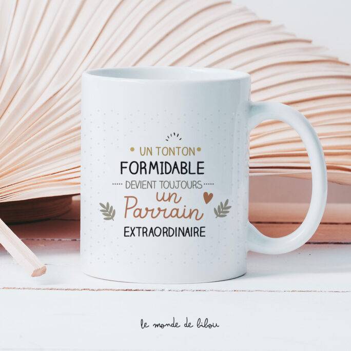 Mug personnalisé Parrain extraordinaire