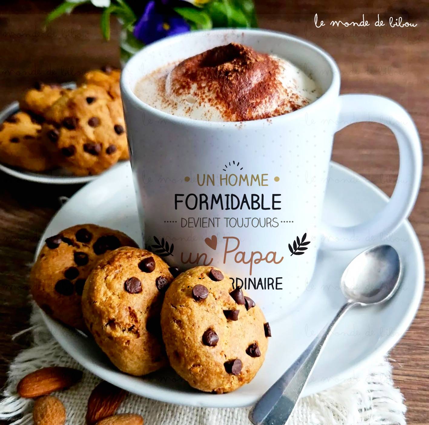 Mug personnalisé Papa extraordinaire