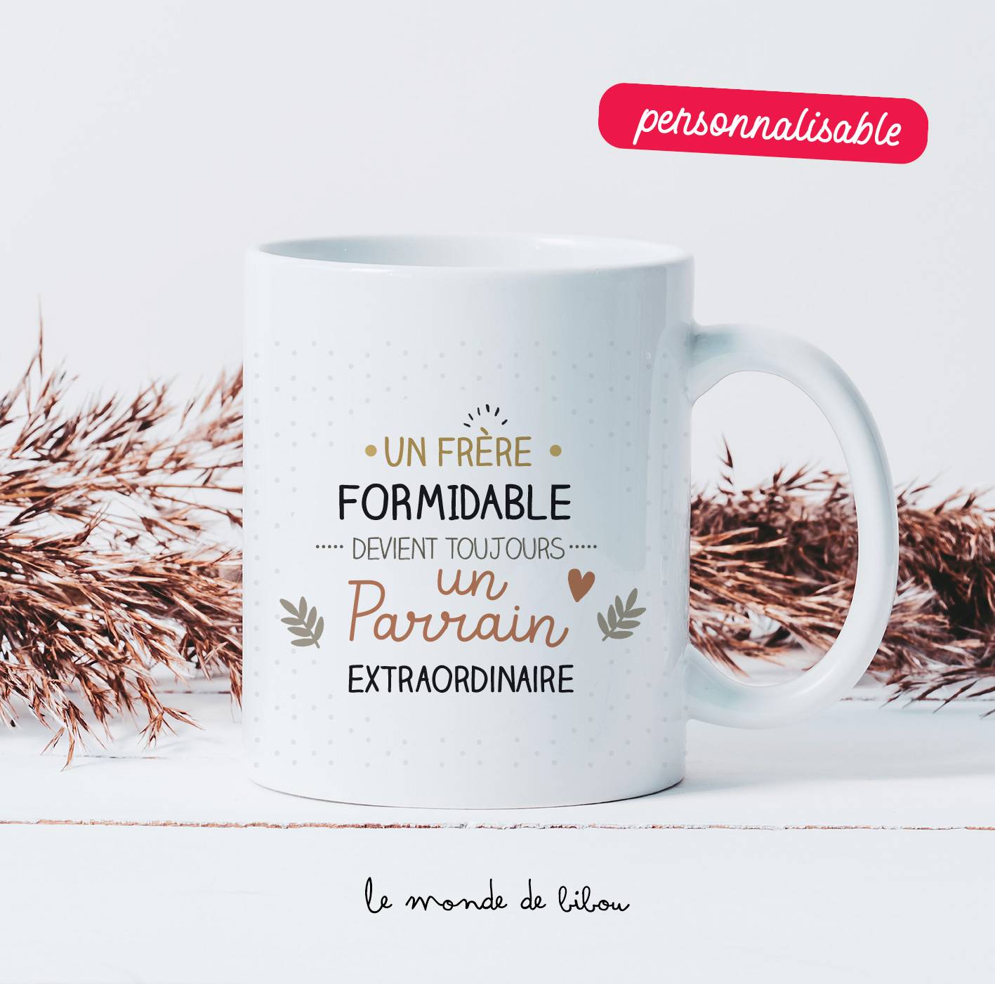 Mug personnalisé Parrain extraordinaire