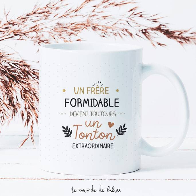 Mug personnalisé Tonton extraordinaire