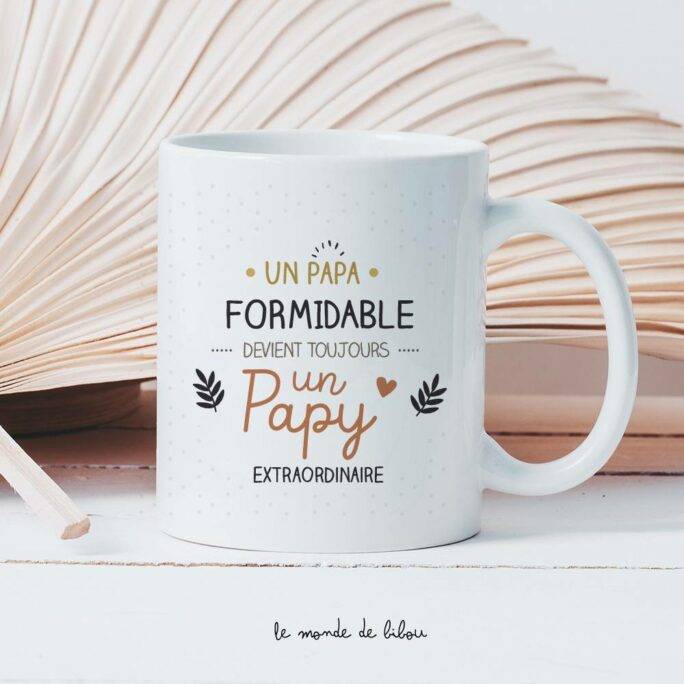 Mug personnalisé Papy extraordinaire