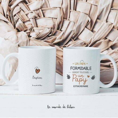 Mug personnalisé Papy extraordinaire