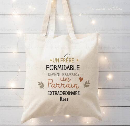 Tote bag Parrain extraordinaire