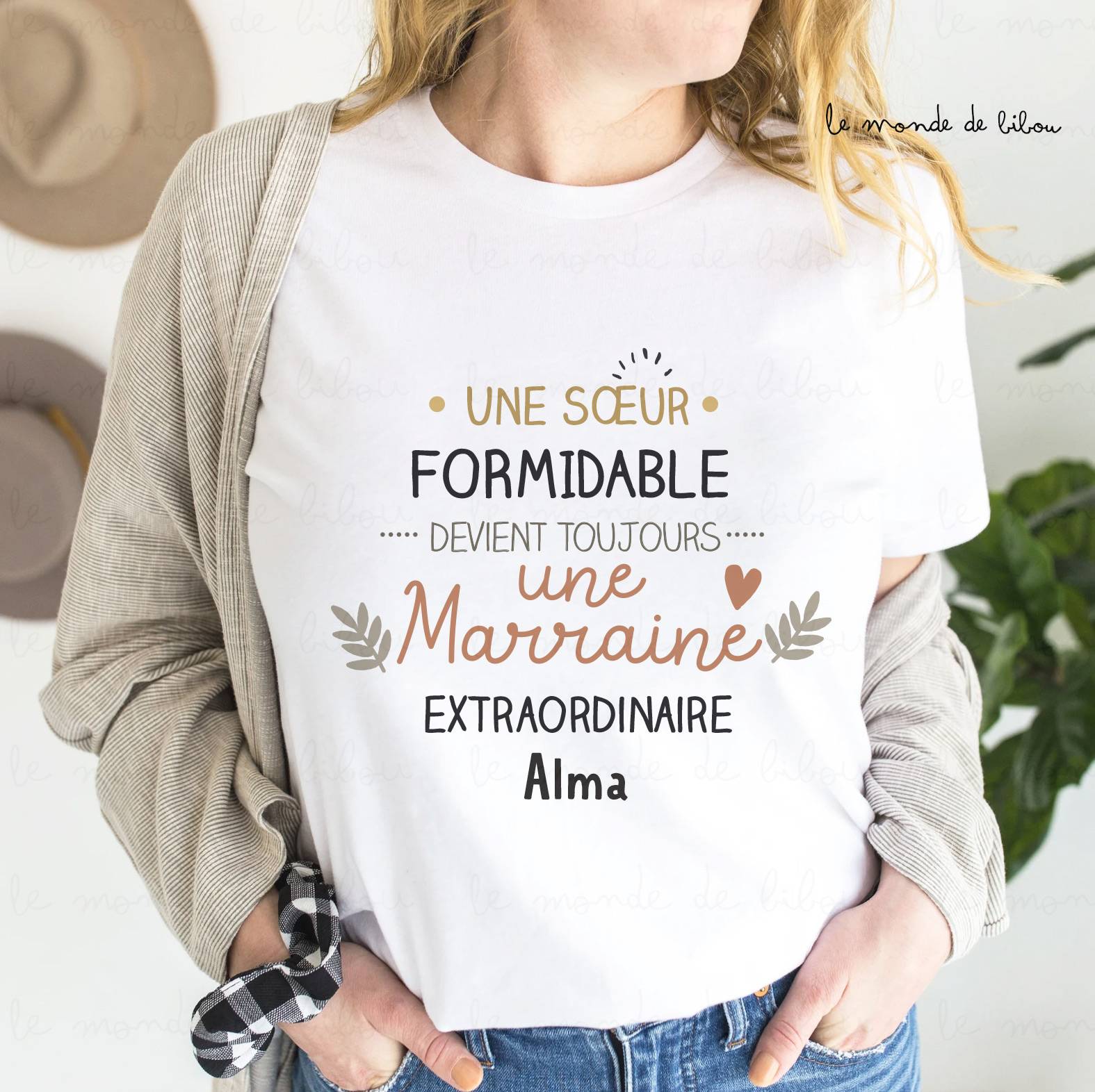 Duo de T-shirts Parrain Marraine extraordinaire