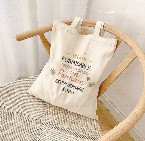 Tote bag Parrain extraordinaire