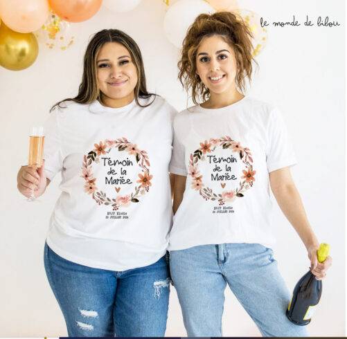 T-shirt personnalisé Témoin EVJF