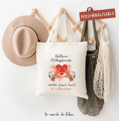 Sac Tote bag personnalisé merci pour tout