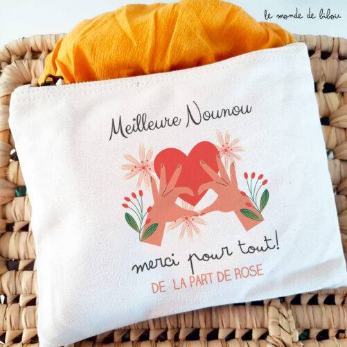 Trousse personnalisée merci pour tout