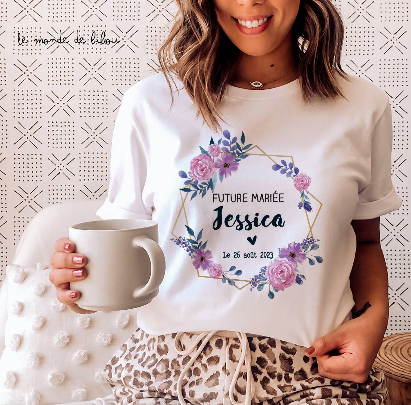 T-shirt femme EVJF à personnaliser