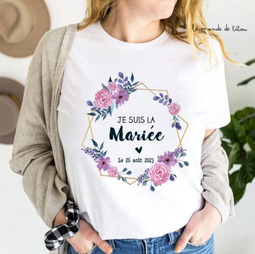 T-shirt femme EVJF à personnaliser