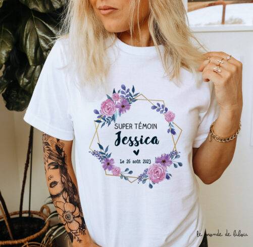 T-shirt femme EVJF à personnaliser