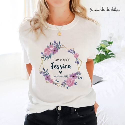 T-shirt femme EVJF à personnaliser