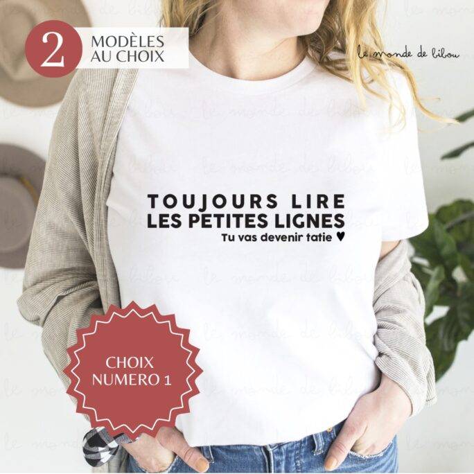 T-shirt personnalisé Annonce Bonne Nouvelle