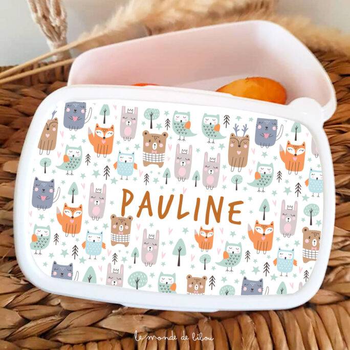Boîte à Goûter Animaux de la forêt