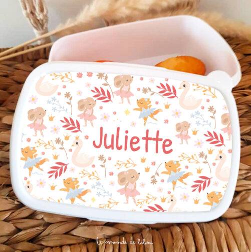 Boîte à Goûter Danseuses personnalisée