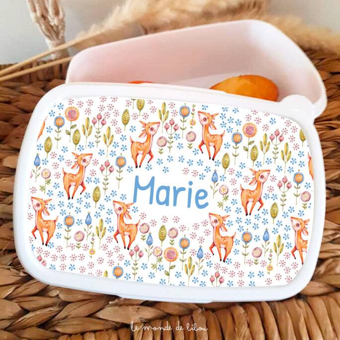 Boîte à Goûter Biches personnalisée