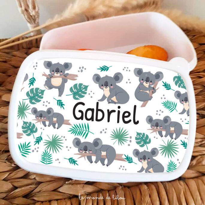 Boîte à Goûter Koalas personnalisée