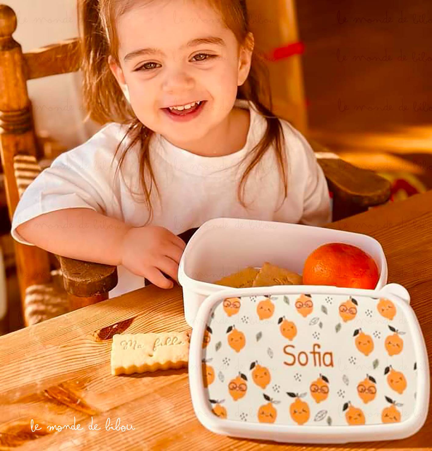 Boîte à Goûter Citrons personnalisée