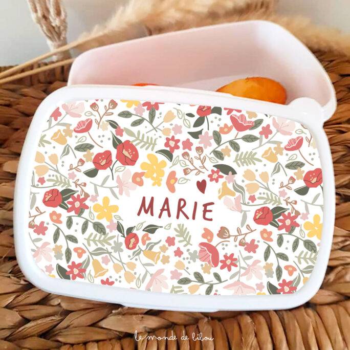 Boîte à Goûter Liberty personnalisée