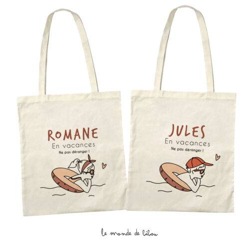 Tote bag Enfant en vacances