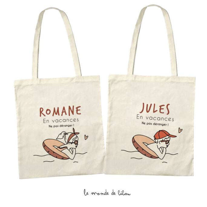 Tote bag Enfant en vacances