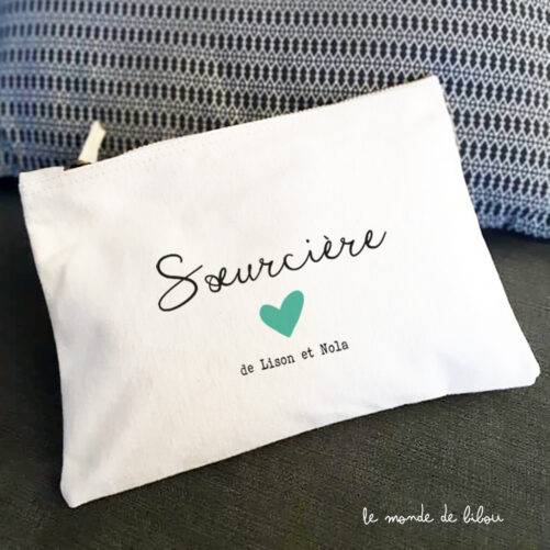 Pochette trousse Soeurcière personnalisée