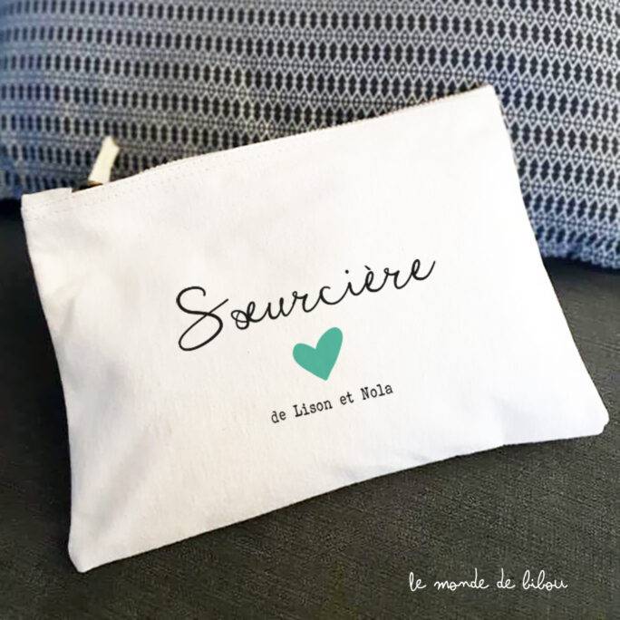 Pochette trousse Soeurcière personnalisée