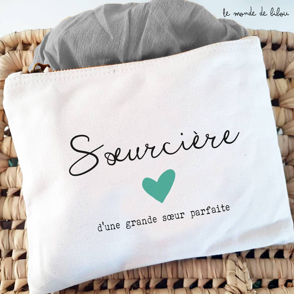 Pochette trousse Soeurcière personnalisée