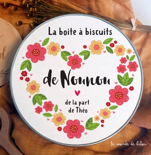 Boîte à biscuits Nounou Maîtresse