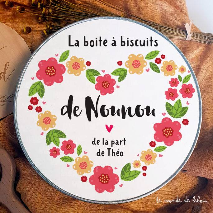 Boîte à biscuits Nounou Maîtresse