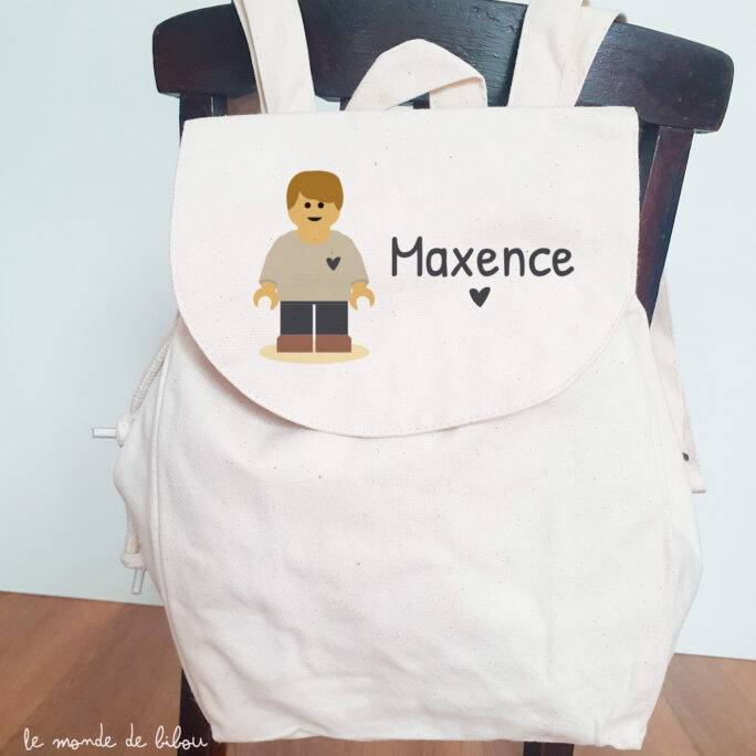Sac à dos personnalisé Figurine