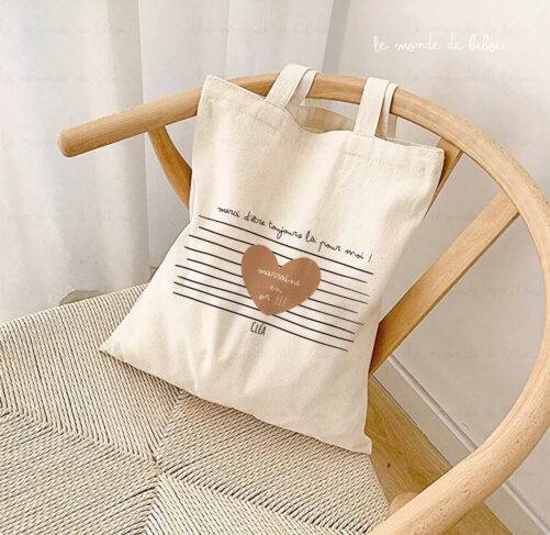 Tote bag Marraine en or